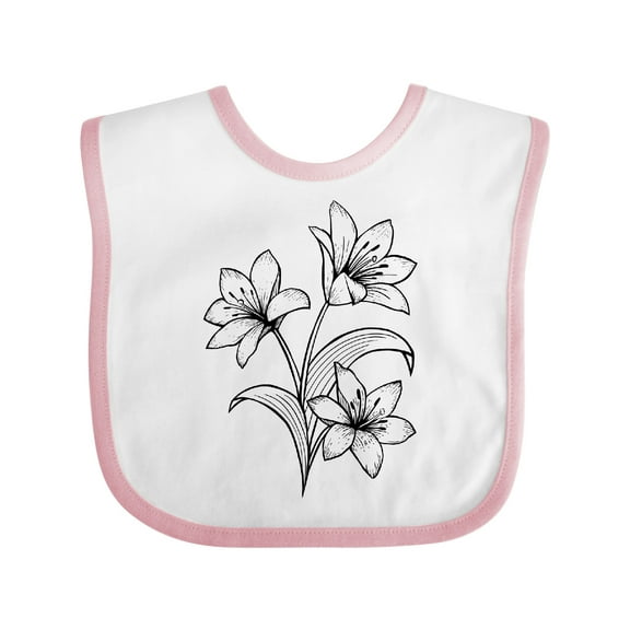 Inktastic Lily Boys or Girls Baby Bib
