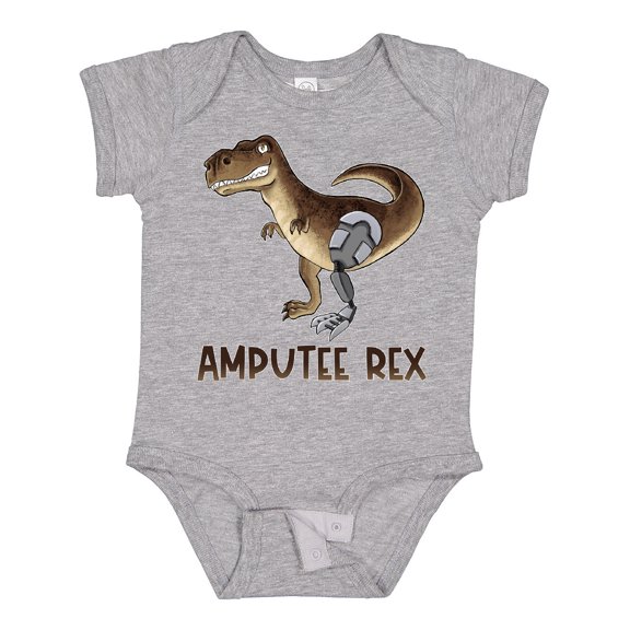 Inktastic Limb Loss Awareness Amputee Rex with Prosthetic Leg Boys or Girls Baby Bodysuit