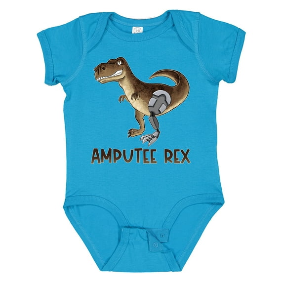 Inktastic Limb Loss Awareness Amputee Rex with Prosthetic Leg Boys or Girls Baby Bodysuit