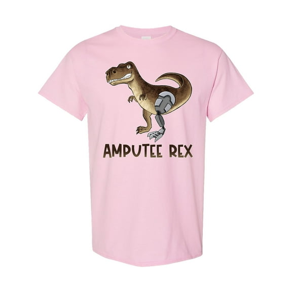 Inktastic Limb Loss Awareness Amputee Rex with Prosthetic Leg T-Shirt