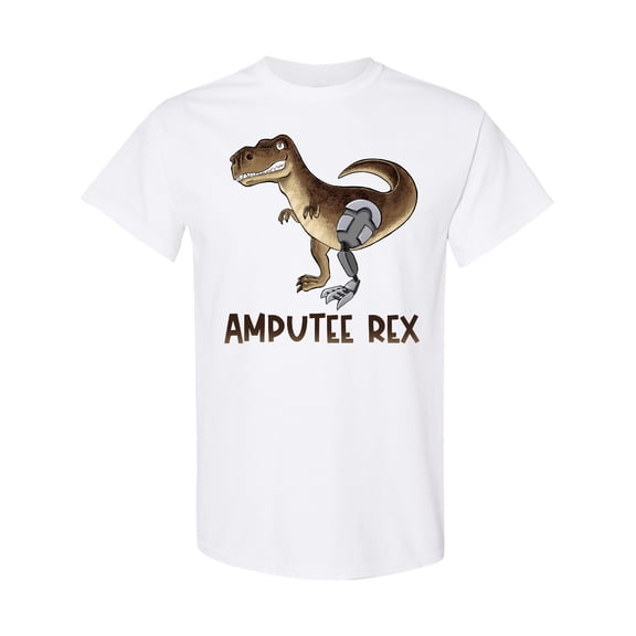Inktastic Limb Loss Awareness Amputee Rex with Prosthetic Leg T-Shirt