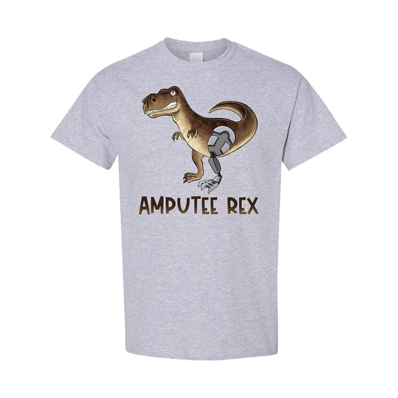 Inktastic Limb Loss Awareness Amputee Rex with Prosthetic Leg T-Shirt