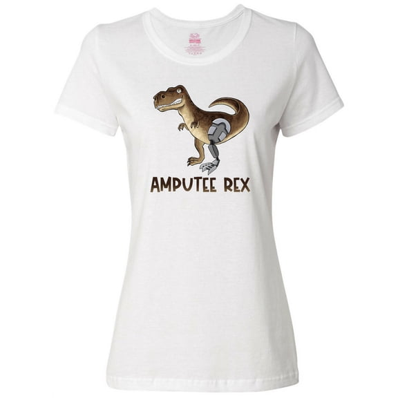 Inktastic Limb Loss Awareness Amputee Rex with Prosthetic Leg Women's T-Shirt