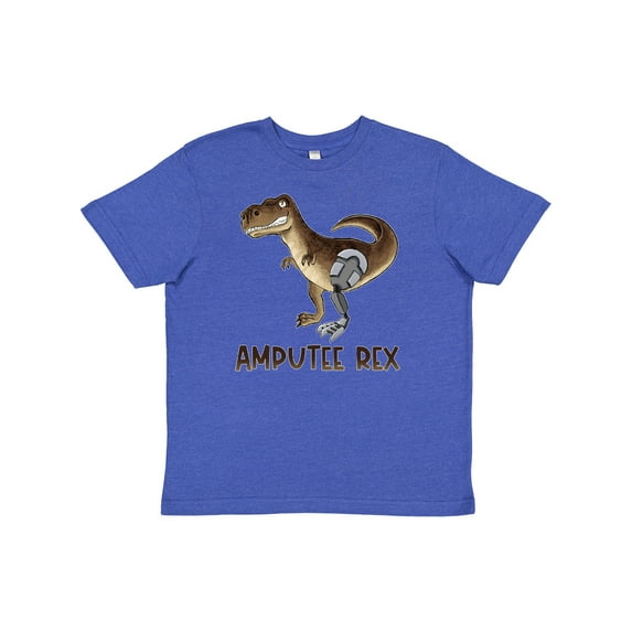 Inktastic Limb Loss Awareness Amputee Rex with Prosthetic Leg Youth T-Shirt