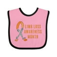 thumbnail image 1 of Inktastic Limb Loss Awareness Prosthetic Leg and Arm Orange Ribbon Boys or Girls Baby Bib, 1 of 4