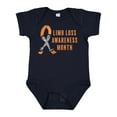 thumbnail image 1 of Inktastic Limb Loss Awareness Prosthetic Leg and Arm Orange Ribbon Boys or Girls Baby Bodysuit, 1 of 5