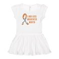 thumbnail image 1 of Inktastic Limb Loss Awareness Prosthetic Leg and Arm Orange Ribbon Girls Baby Dress, 1 of 5