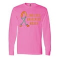 thumbnail image 1 of Inktastic Limb Loss Awareness Prosthetic Leg and Arm Orange Ribbon Long Sleeve T-Shirt, 1 of 5