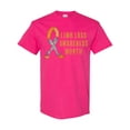 thumbnail image 1 of Inktastic Limb Loss Awareness Prosthetic Leg and Arm Orange Ribbon T-Shirt, 1 of 5