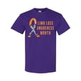 thumbnail image 1 of Inktastic Limb Loss Awareness Prosthetic Leg and Arm Orange Ribbon T-Shirt, 1 of 5