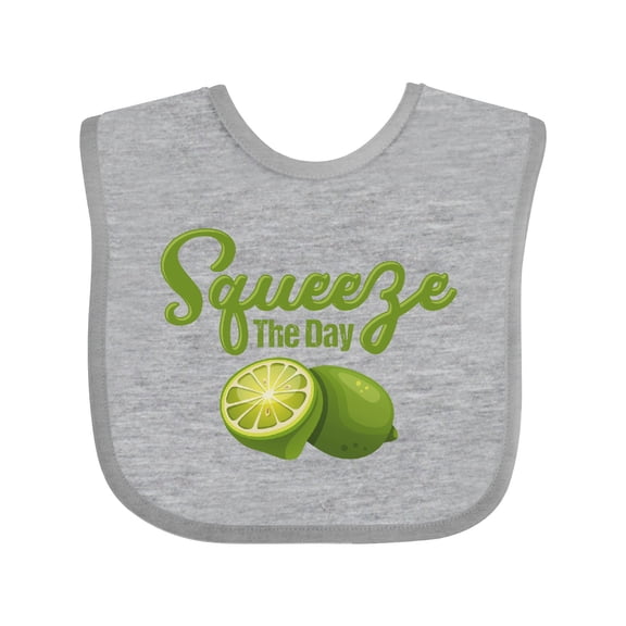 Inktastic Lime Squeeze The Day Boys or Girls Baby Bib