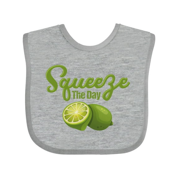 Inktastic Lime Squeeze The Day Boys or Girls Baby Bib