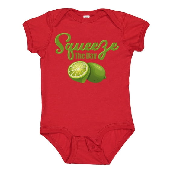 Inktastic Lime Squeeze the Day Boys or Girls Baby Bodysuit