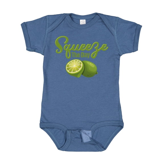 Inktastic Lime Squeeze the Day Boys or Girls Baby Bodysuit