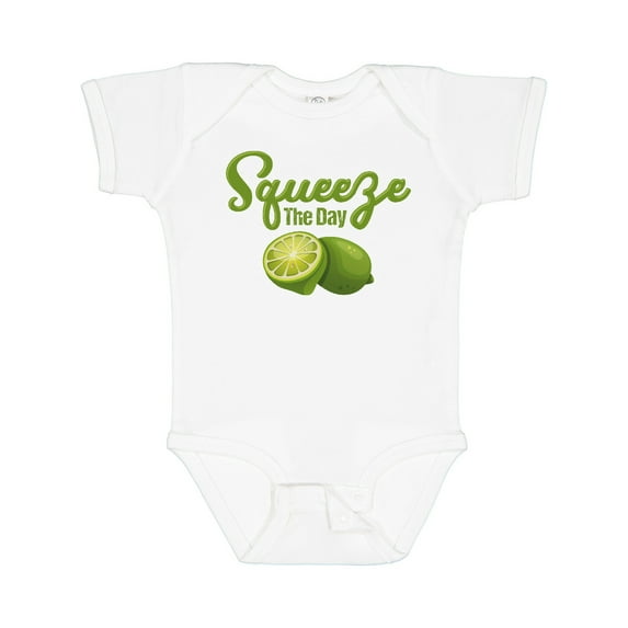 Inktastic Lime Squeeze the Day Boys or Girls Baby Bodysuit