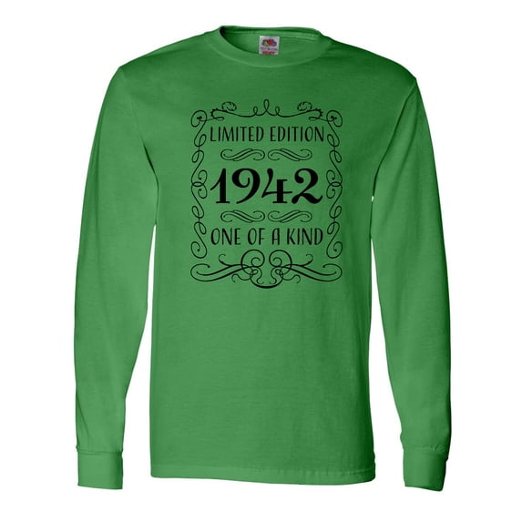 Inktastic Limited Edition 1942 One of a Kind Long Sleeve T-Shirt