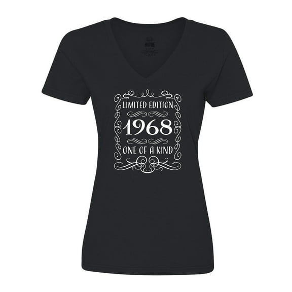 Inktastic Limited Edition 1968 One of a Kind Women's V-Neck T-Shirt