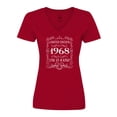 thumbnail image 1 of Inktastic Limited Edition 1968 One of a Kind Women's V-Neck T-Shirt, 1 of 5