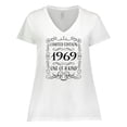 thumbnail image 1 of Inktastic Limited Edition 1969 One of a Kind Women's Plus Size V-Neck T-Shirt, 1 of 5