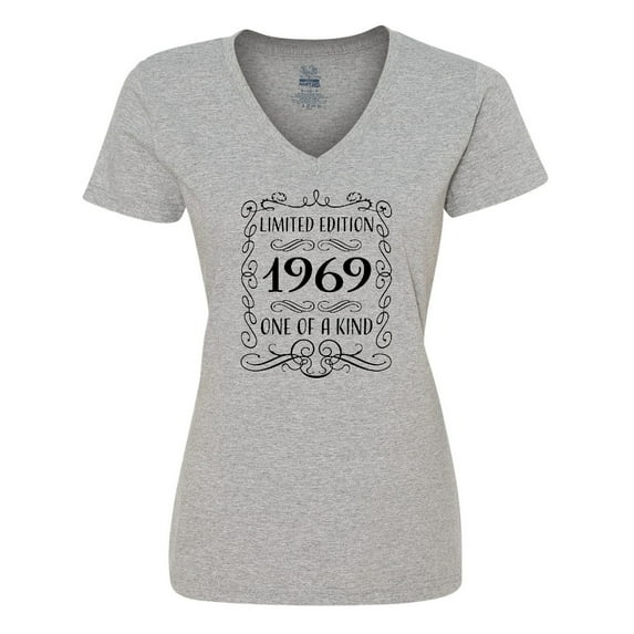 Inktastic Limited Edition 1969 One of a Kind Women's V-Neck T-Shirt