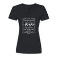 thumbnail image 1 of Inktastic Limited Edition 1969 One of a Kind Women's V-Neck T-Shirt, 1 of 5