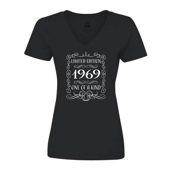 Inktastic Limited Edition 1969 One of a Kind Women's V-Neck T-Shirt