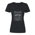 thumbnail image 1 of Inktastic Limited Edition 1972 One of a Kind Women's V-Neck T-Shirt, 1 of 5
