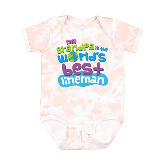 Inktastic Lineman Grandpa Boys or Girls Baby Bodysuit