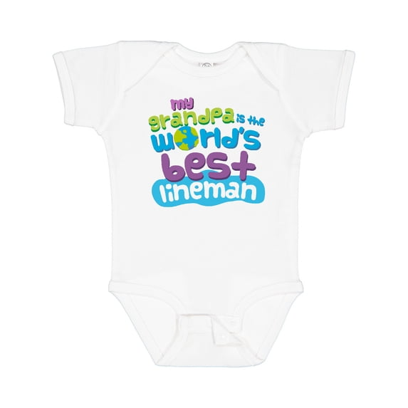 Inktastic Lineman Grandpa Boys or Girls Baby Bodysuit
