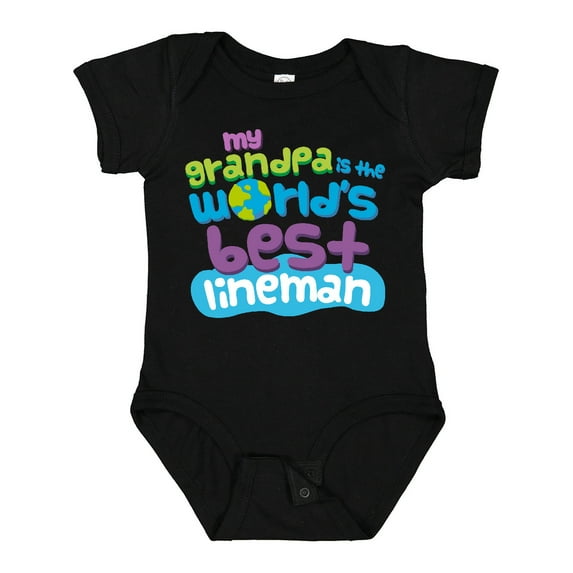 Inktastic Lineman Grandpa Boys or Girls Baby Bodysuit