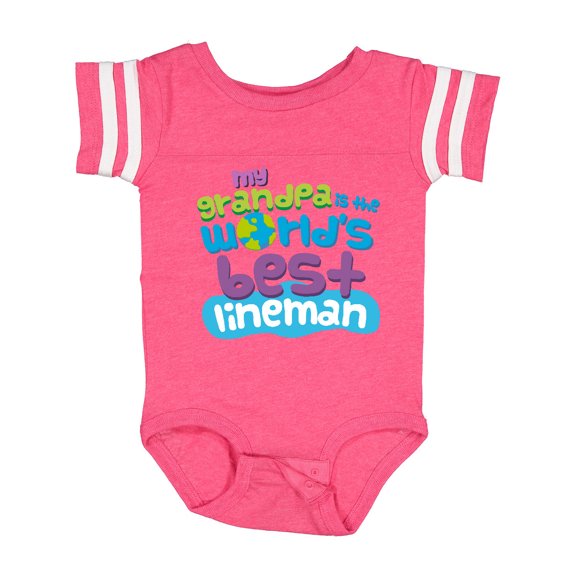 Inktastic Lineman Grandpa Boys or Girls Baby Bodysuit