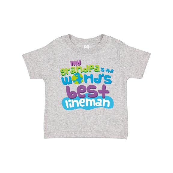 Inktastic Lineman Grandpa Boys or Girls Toddler T-Shirt