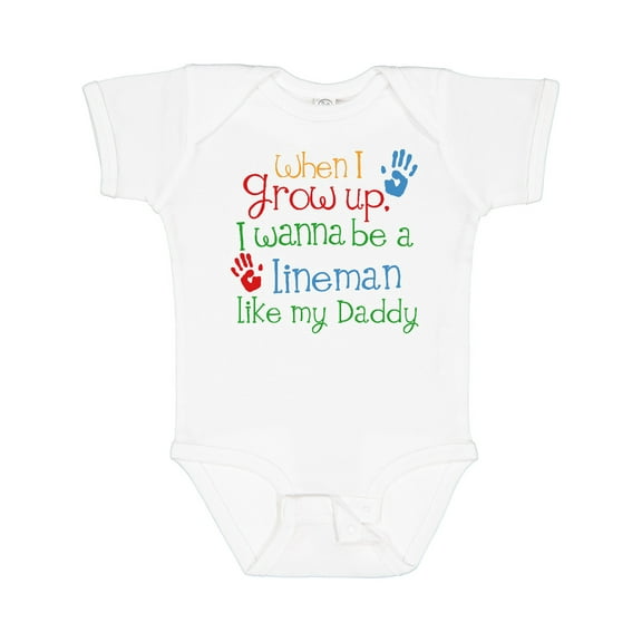 Inktastic Lineman Like Daddy Boys or Girls Baby Bodysuit