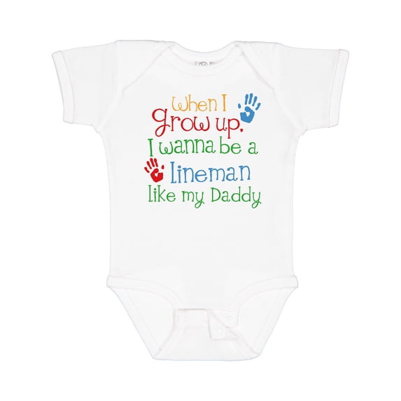 Inktastic Lineman Like Daddy Boys or Girls Baby Bodysuit