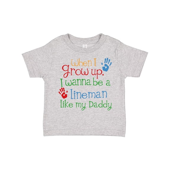 Inktastic Lineman Like Daddy Boys or Girls Toddler T-Shirt