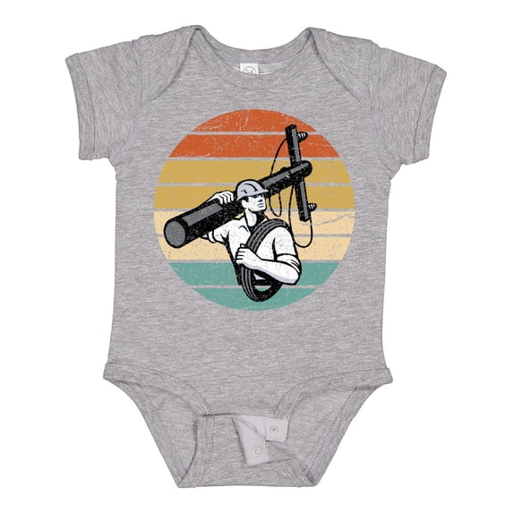 Inktastic Lineman Retro Line Worker Boys Baby Bodysuit