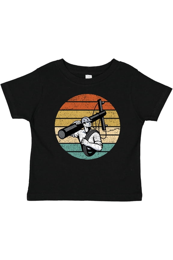 Lineman Retro Line Worker Boys Baby T-Shirt