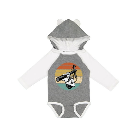 Inktastic Lineman Retro Line Worker Boys Long Sleeve Baby Bodysuit