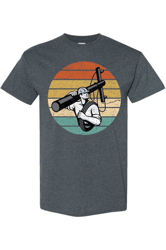 Lineman Retro Line Worker T-Shirt
