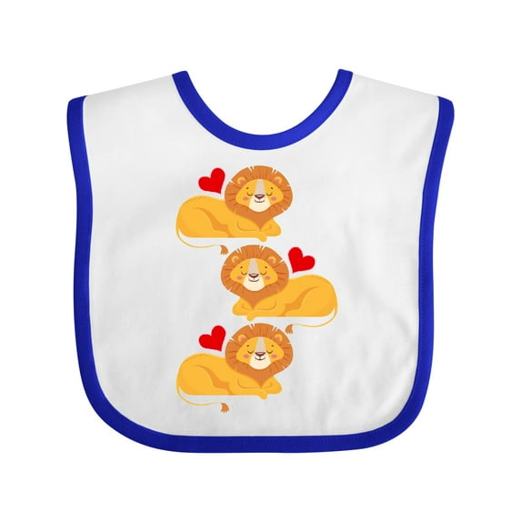 Inktastic Lion Jungle Animals Boys or Girls Baby Bib