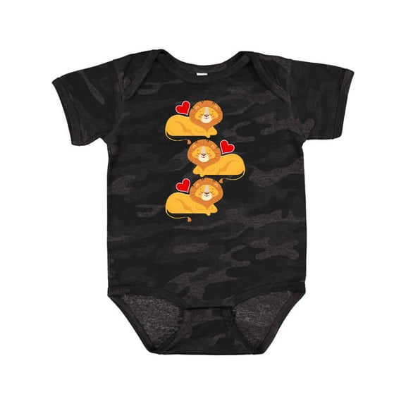 Inktastic Lion Jungle Animals Boys or Girls Baby Bodysuit