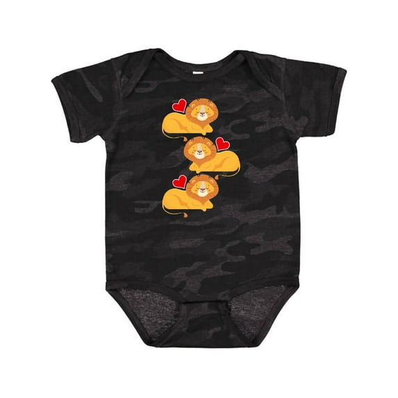 Inktastic Lion Jungle Animals Boys or Girls Baby Bodysuit