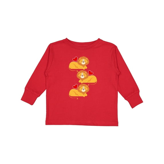 Inktastic Lion Jungle Animals Boys or Girls Long Sleeve Toddler T-Shirt