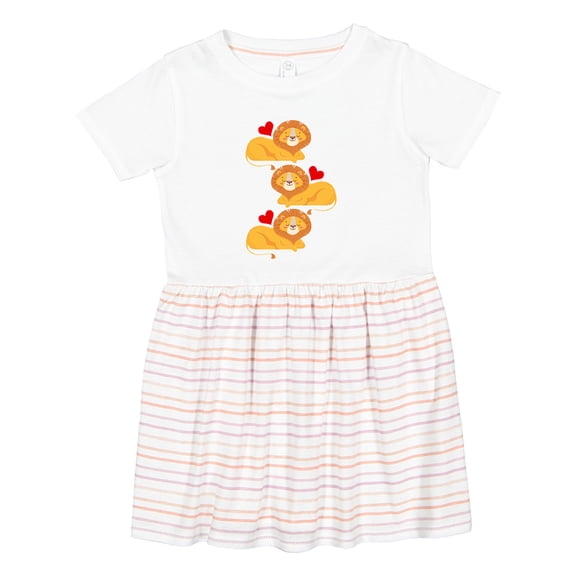 Inktastic Lion Jungle Animals Girls Toddler Dress