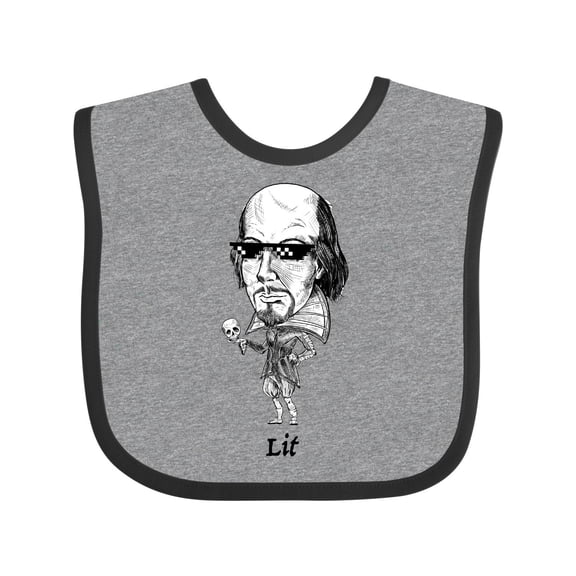 Inktastic Lit Shakespeare Bobble Boys or Girls Baby Bib