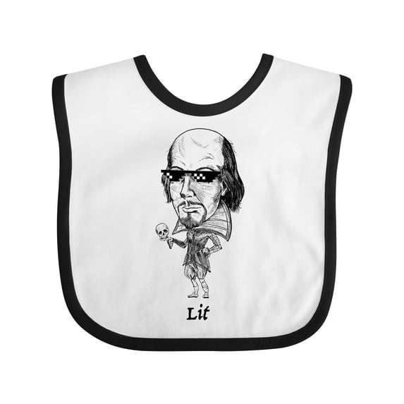 Inktastic Lit Shakespeare Bobble Boys or Girls Baby Bib