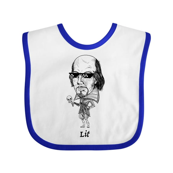 Inktastic Lit Shakespeare Bobble Boys or Girls Baby Bib