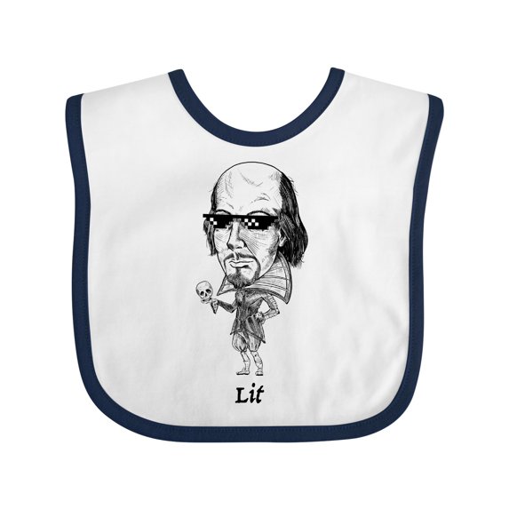 Inktastic Lit Shakespeare Bobble Boys or Girls Baby Bib