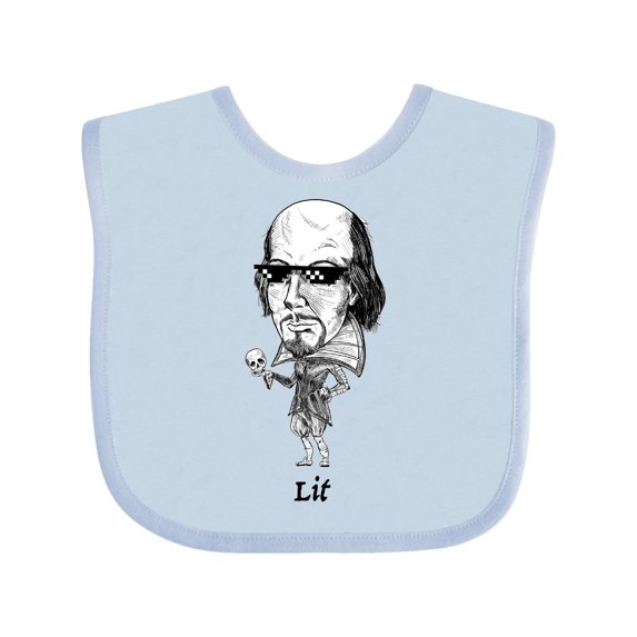 Inktastic Lit Shakespeare Bobble Boys or Girls Baby Bib