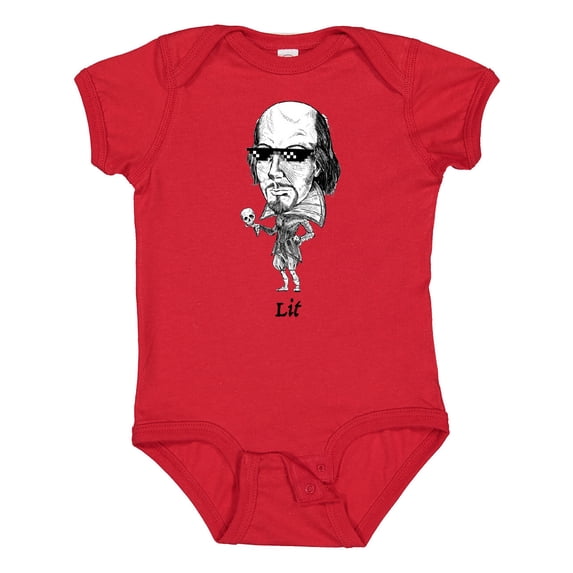 Inktastic Lit Shakespeare Bobble Boys or Girls Baby Bodysuit